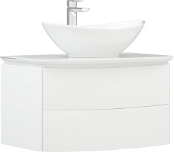 Corozo Тумба с раковиной Вико 75 Z2 подвесная белая – фотография-2